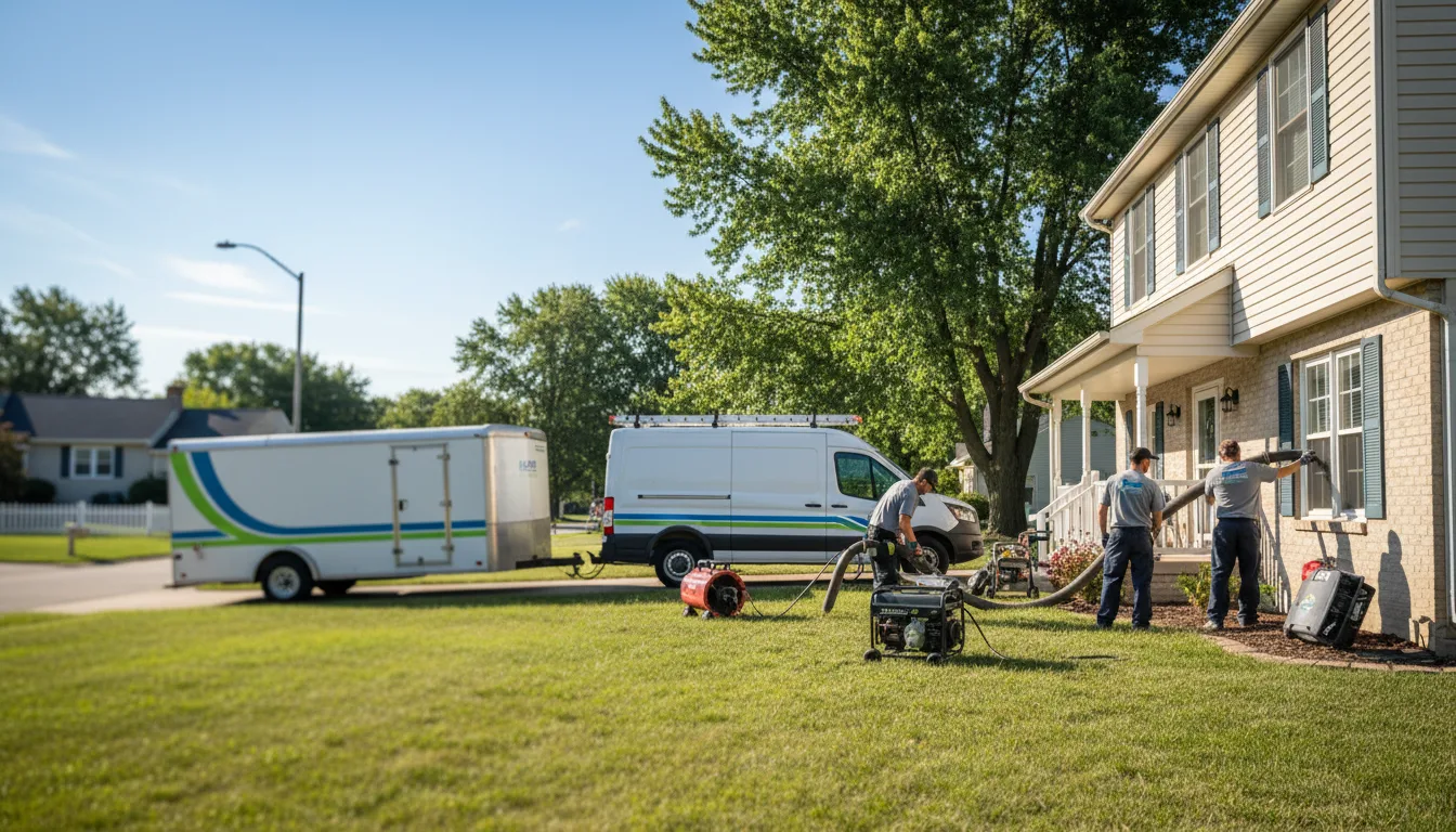 Flooded Basement Restoration And Cleanup With Repair in Gaston, IN near me